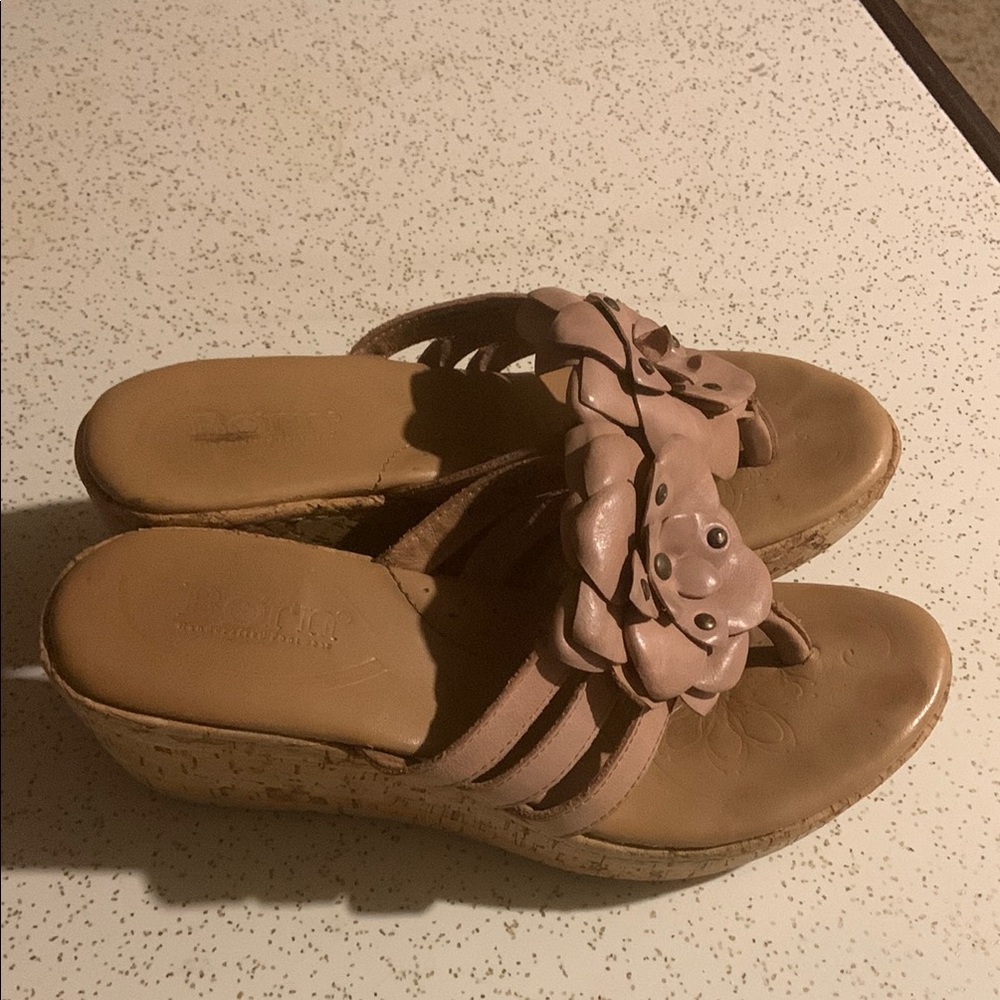 Born Pink Wedge Shoes with Cushioned Comfort